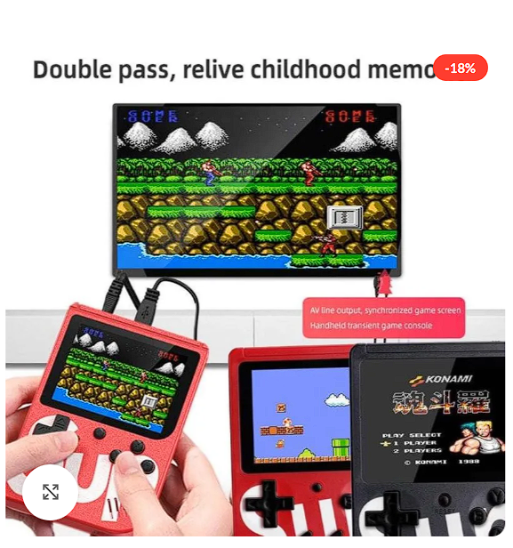 SUP Game Box 400-in-1 – Handheld & TV Compatible