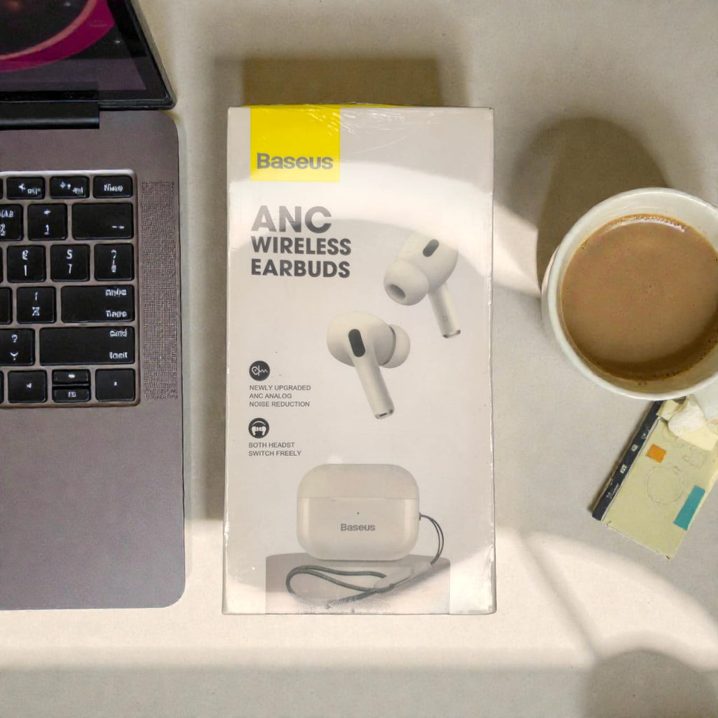 Baseus ANC Wireless Earbuds - Free silicon case inside